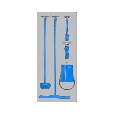 Accuform WET ZONE STOREBOARDS MAXDUTY PSB613GTBU PSB613GTBU